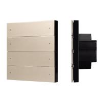 INTELLIGENT ARLIGHT Кнопочная панель SMART-DMX512-801-22-8G-8SC-DIM-IN Gold (230V, 2.4G) (IARL, IP20 Пластик, 5 лет)