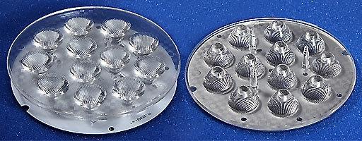 Блок линз 12B30DF (30°, 12X Emitter) (Turlens, -)