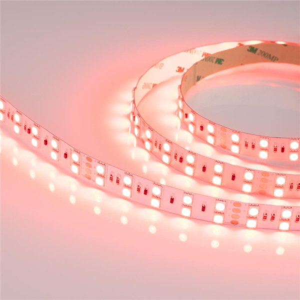 Светодиодная лента RT 2-5000 36V RGB 2X2 (5060, 600 LED, LUX) (Arlight, 26 Вт/м, IP20)
