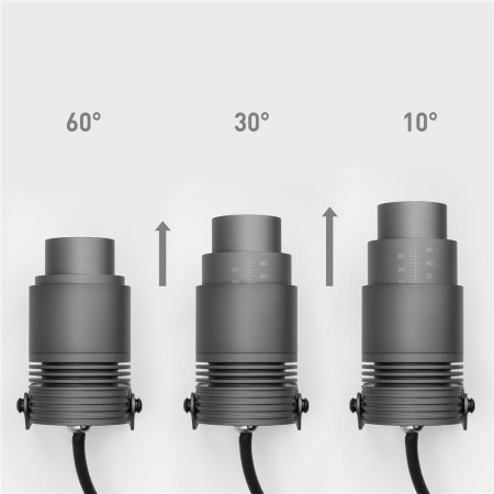 Светильник ALT-RAY-ZOOM-R61-12W Warm3000 (DG, 10-60 deg, 230V) (Arlight, IP67 Металл, 3 года)