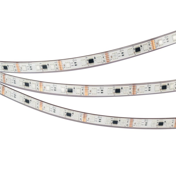 Светодиодная лента герметичная DMX-PS-B60-12mm 12V RGB-PX3 (14 W/m, IP67, 5060, 5m) (Arlight, -)