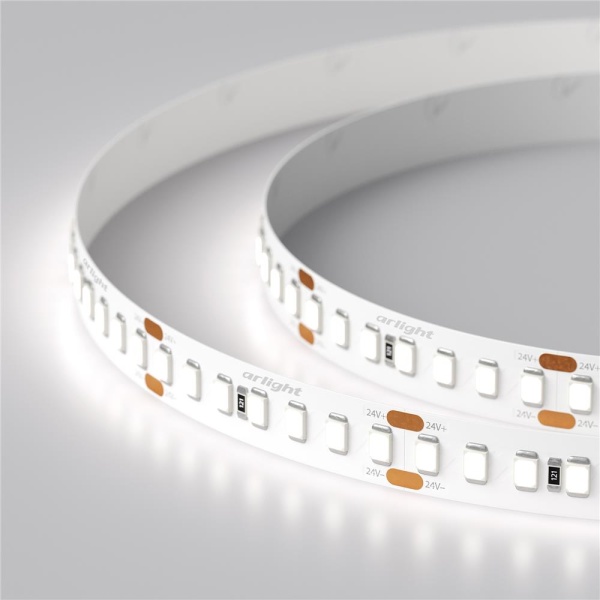 Светодиодная лента RT-A168-10mm 24V White6000 (17 W/m, IP20, 2835, 5m) (Arlight, Открытый)