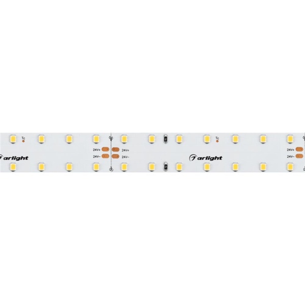 Светодиодная лента RT 2-4700 24V Warm3000 20mm (2835, 140 LED/m, LUX) (Arlight, 21.6 Вт/м, IP20)
