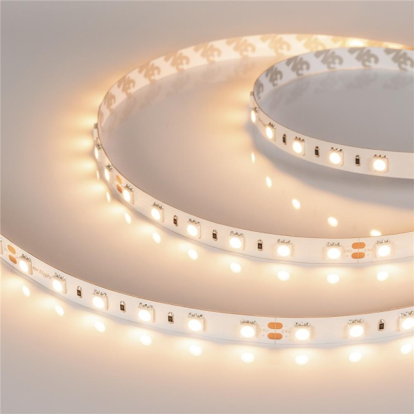 Светодиодная лента RT-B60-10mm 24V Warm2700 (14.4 W/m, IP20, 5060, 5m) (Arlight, 14.4 Вт/м, IP20)