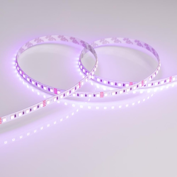 Светодиодная лента RT 2-5000 24V RGB 8mm (3838, 120 LED/m, LUX) (Arlight, 11 Вт/м, IP20)