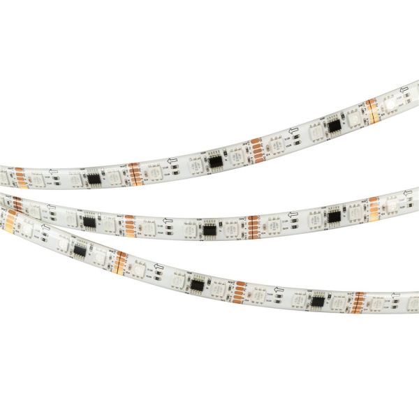 Светодиодная лента герметичная DMX-SE-B60-10mm 12V RGB-PX3 (14 W/m, IP65, 5060, 5m) (Arlight, -)