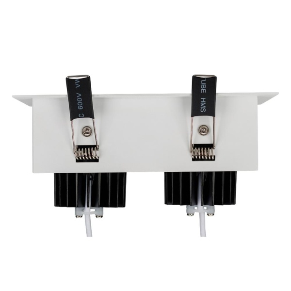 Светильник CL-KARDAN-S180x102-2x9W Warm (WH-BK, 38 deg) (Arlight, IP20 Металл, 3 года)