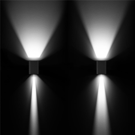 Светильник LGD-WALL-VARIO-S104x129-2x6W Day4000 (BK, 1-80 deg) (Arlight, IP54 Металл, 3 года)