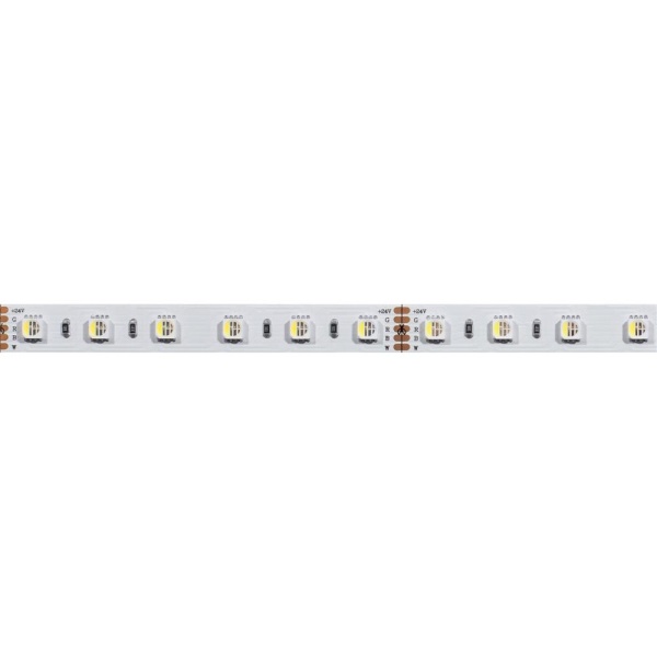 Светодиодная лента RT-B60-12mm 24V RGBW-Warm-4-in-1 (19.2 W/m, IP20, 5060, 5m) (Arlight, Открытый)