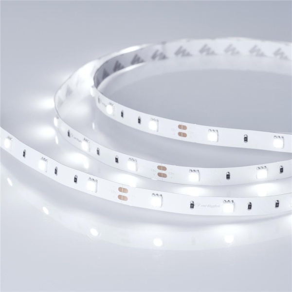 Светодиодная лента RT 2-5000 12V White6000 (5060, 150 LED, LUX) (Arlight, 7.2 Вт/м, IP20)