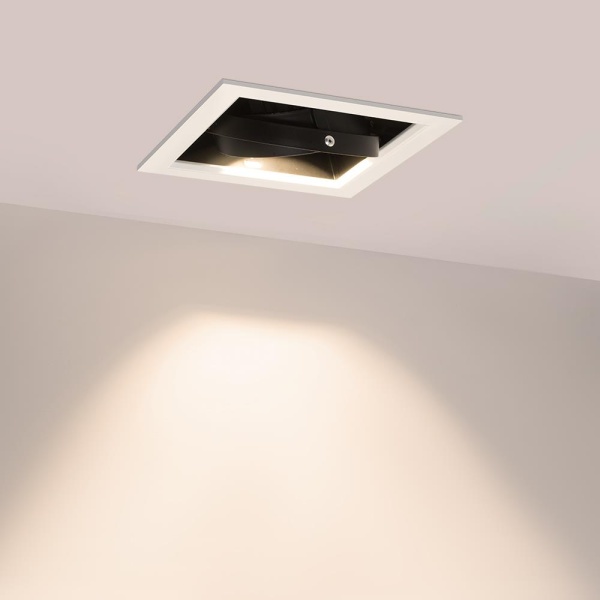 Светильник CL-KARDAN-S190x190-25W Warm3000 (WH-BK, 30 deg) (Arlight, IP20 Металл, 3 года)