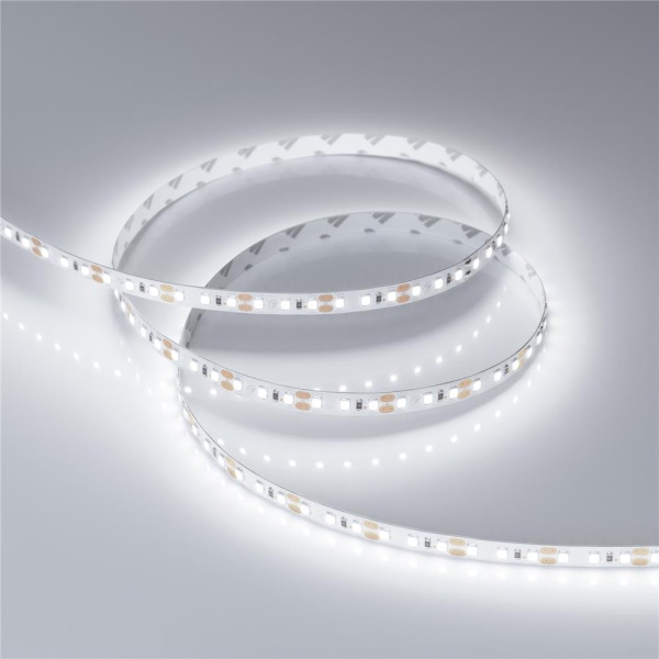 Светодиодная лента RT-A120-8mm 12V White6000 (14.4 W/m, IP20, 2835, 5m) (Arlight, Открытый)