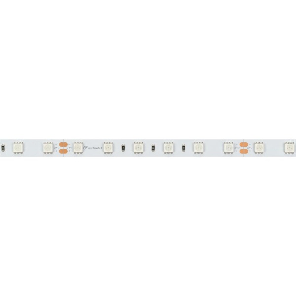 Светодиодная лента RT-B60-10mm 24V Orange (14.4 W/m, IP20, 5060, 5m) (Arlight, 14.4 Вт/м, IP20)