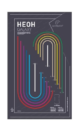 Стенд Гибкий неон Galaxy-1100x600mm-V1 (DB 3мм, пленка, лого) (Arlight, -)