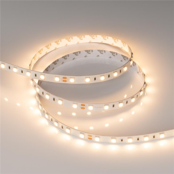 Светодиодная лента RT-B60-10mm 24V Warm2700 (14.4 W/m, IP20, 5060, 5m) (Arlight, 14.4 Вт/м, IP20)