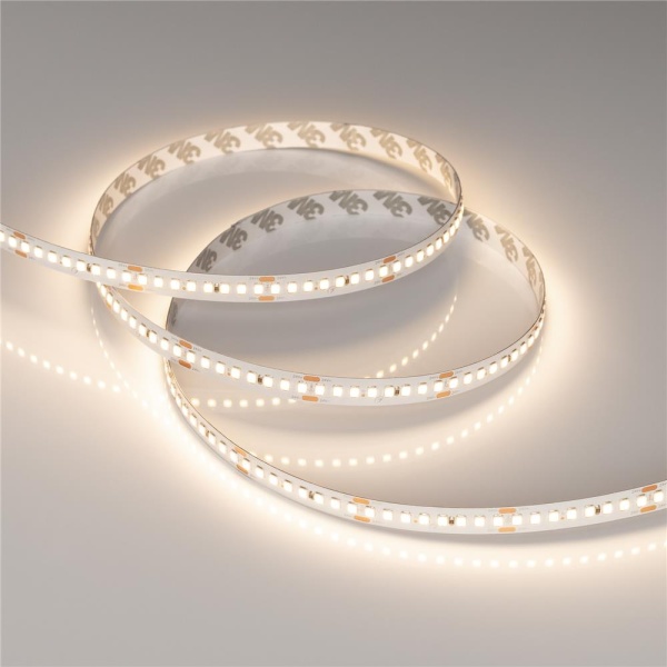 Светодиодная лента RT-A192-10mm 24V Warm3500 (17.6 W/m, IP20, 2835, 5m) (Arlight, высок.эфф.150 лм/Вт)