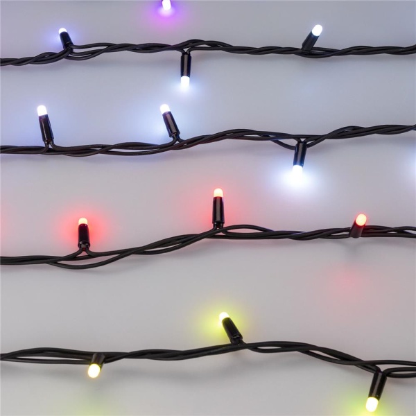 Светодиодная гирлянда ARD-STRING-PRO-10000-BLACK-95LED-MILK-LIVE RGBW-DMX (24V, 10W) (Ardecoled, IP65)