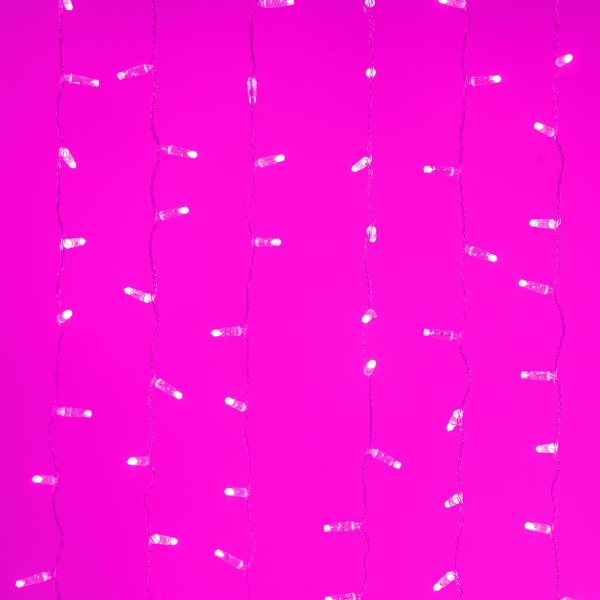 Светодиодная гирлянда ARD-CURTAIN-CLASSIC-2000x1500-CLEAR-360LED Pink (230V, 60W) (Ardecoled, IP65)