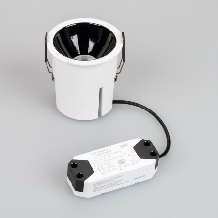 Светильник MS-ATLAS-BUILT-R90-25W Day4000 (WH-BK, 30 deg, 230V) (Arlight, IP20 Металл, 5 лет)