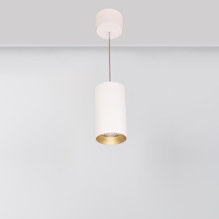 Светильник подвесной SP-POLO-R85-2-15W Day White 40deg (White, Gold Ring) (Arlight, IP20 Металл, 3 года)