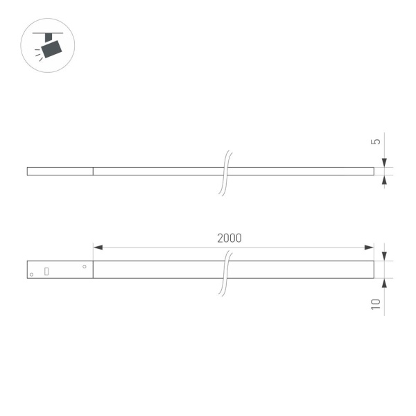 Светильник MAG-MICROCOSM-FLAT-ELASTIC-L2000-16W Day4000 (BK, 100 deg, 24V) (Arlight, IP20 Пластик, 3 года)