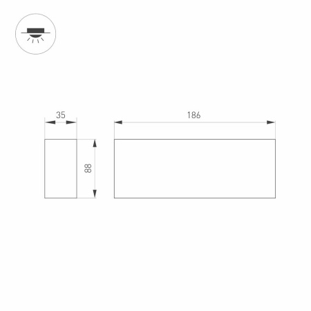 Светильник SP-ORIENT-SURFACE-TC-S186x35-15W Day4000 (WH, 30 deg, 230V) (Arlight, IP20 Металл, 5 лет)