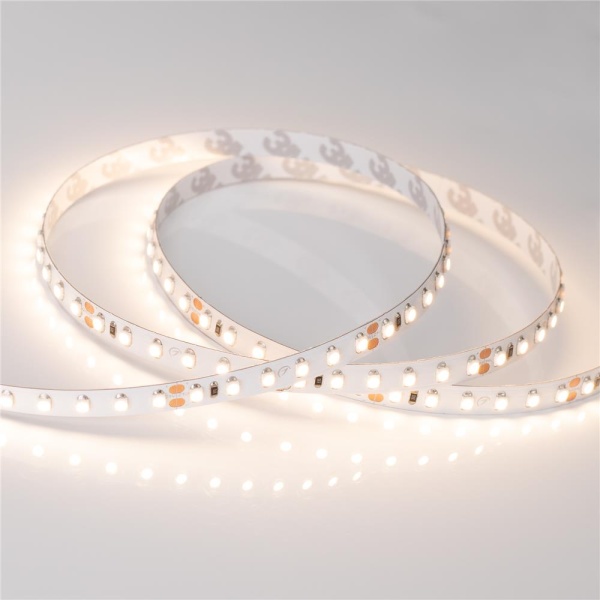Светодиодная лента RT 2-5000 24V Warm2700 2x (3528, 600 LED, CRI98) (Arlight, 9.6 Вт/м, IP20)