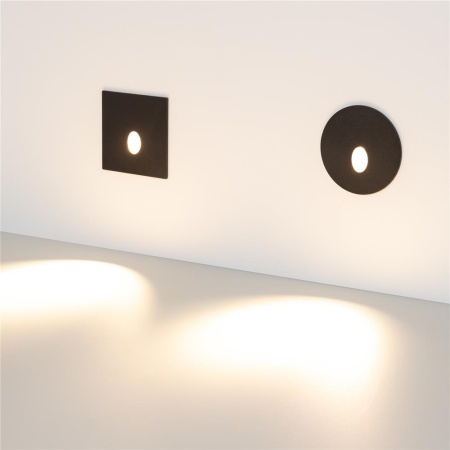 Светильник LT-GAP-R70-3W Warm3000 (BK, 30deg, 230V) (Arlight, IP65 Металл, 3 года)