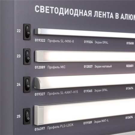 Стенд Светодиодные Ленты RT-LUX-1100x600mm (DB 3мм, пленка, лого) (Arlight, -)