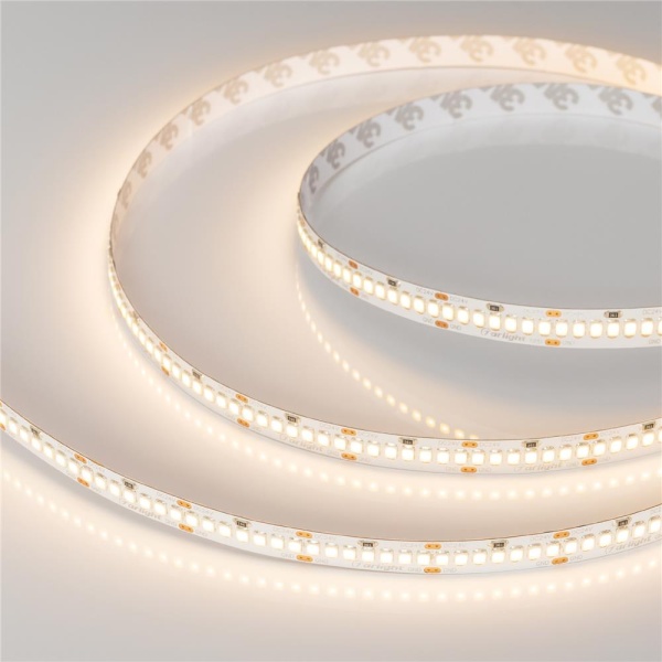 Светодиодная лента RT-A252-10mm 24V Warm3000 (11 W/m, IP20, 2835, 5m) (Arlight, Открытый)