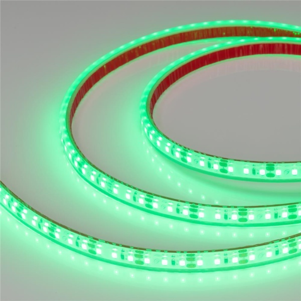 Светодиодная лента герметичная RTW-PFS-A120-11mm 12V Green (9.6 W/m, IP68, 2835, 5m) (Arlight, 9.6 Вт/м, IP68)