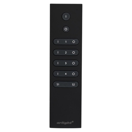 Пульт SR-2833N-Z4 Black (диммер 4 зоны) (Arlight, IP20 Пластик, 3 года)
