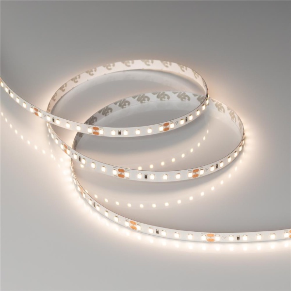 Светодиодная лента RT-A120-8mm 24V Warm3500 CRI98 (14.4 W/m, IP20, 2835, 5m) (Arlight, Открытый)