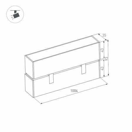 Светильник MAG-FLAT-FOLD-45-S1005-30W Warm3000 (WH, 100 deg, 24V) (Arlight, IP20 Металл, 3 года)
