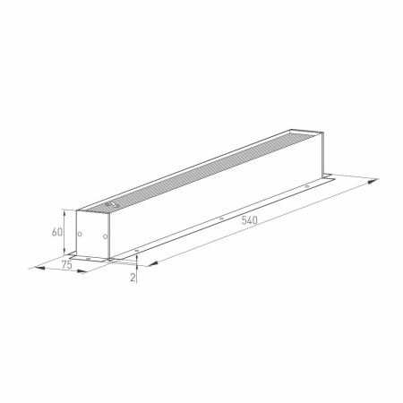Трек встраиваемый MAG-TRACK-4560-F-540 (WH) (Arlight, IP20 Металл, 3 года)