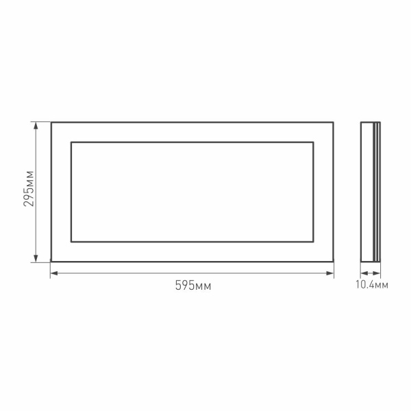 Панель IM-300x600A-18W Warm White (Arlight, IP40 Металл, 3 года)