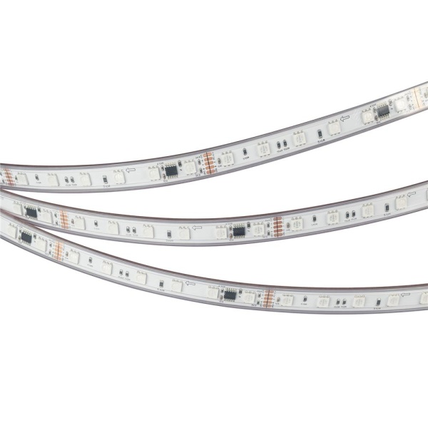 Светодиодная лента герметичная DMX-PFS-B60-12mm 24V RGB-PX6 (14 W/m, IP68, 5060, 5m) (Arlight, -)