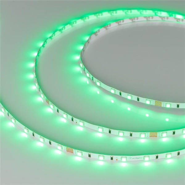 Светодиодная лента RT-G60-5mm 24V RGB (6.6 W/m, IP20, 3838, 5m) (Arlight, узкая)