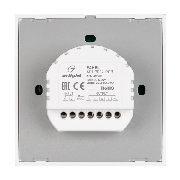 Панель ARL-2022-RGB (12-24V, 3x4A, Sens) (Arlight, IP20 Пластик, 3 года)