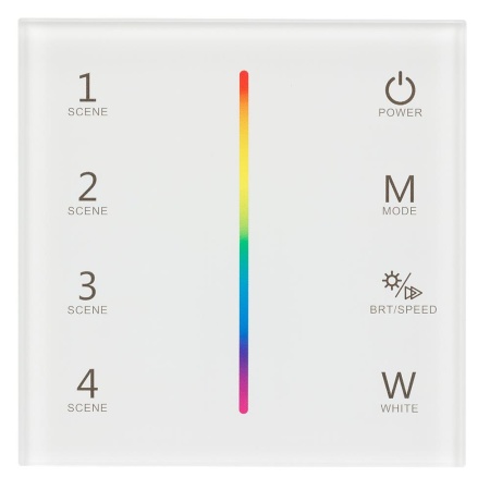 Панель Sens SMART-P22-RGBW White (12-24V, 4x3A, 2.4G) (Arlight, IP20 Пластик, 5 лет)