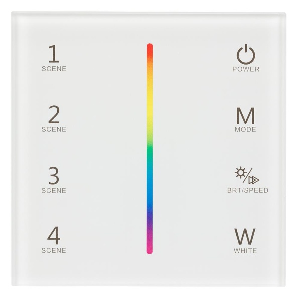 Панель Sens SMART-P22-RGBW White (12-24V, 4x3A, 2.4G) (Arlight, IP20 Пластик, 5 лет)