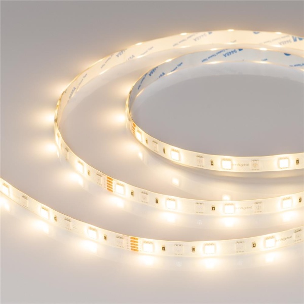 Светодиодная лента RTW-SE-B60-10mm 24V RGBW-Warm (14.4 W/m, IP65, 5060, 5m) (Arlight, Открытый)