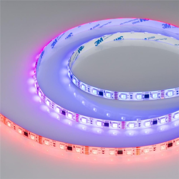 Светодиодная лента герметичная DMX-SE-B60-10mm 12V RGB-PX3 (14 W/m, IP65, 5060, 5m) (Arlight, -)