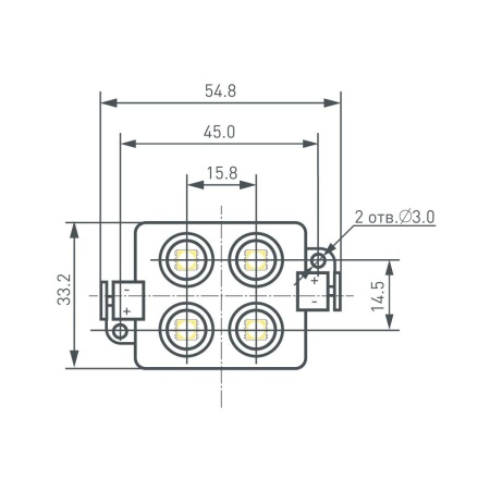 Модуль герметичный ARL-LM5050-4L-12V Green (Arlight, Закрытый)