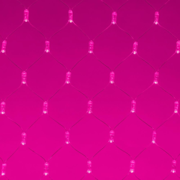 Светодиодная гирлянда ARD-NETLIGHT-CLASSIC-2000x1500-CLEAR-288LED Pink (230V, 18W) (Ardecoled, IP65)