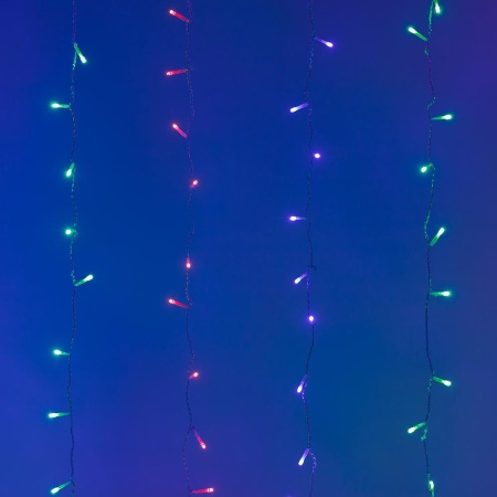 Светодиодная гирлянда ARD-CURTAIN-HOME-2000x2500-CLEAR-300LED RGB (230V, 18W) (Ardecoled, IP20)
