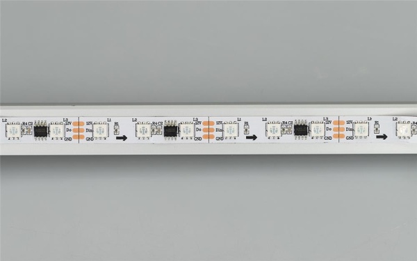 Светодиодная лента SPI-B60-10mm 12V RGB-PX3 (14.4 W/m, IP20, 5060, 5m) (Arlight, Открытый, IP20)