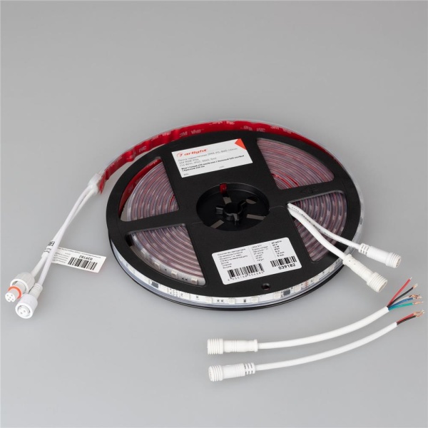 Светодиодная лента герметичная DMX-PS-B60-12mm 24V RGB-PX6 (14 W/m, IP67, 5060, 5m) (Arlight, -)