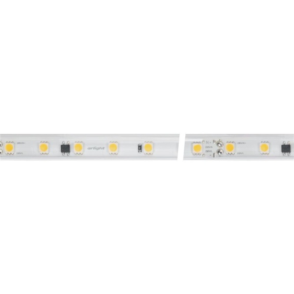 Светодиодная лента герметичная ARL-PV-B54-15.5mm 230V Warm3000 (8 W/m, IP65, 5060, 50m) (Arlight, -)