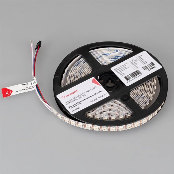 Светодиодная лента SPI-B96-10mm 12V RGB-PX1-BPT (13 W/m, IP20, 5060, 5m) (Arlight, Открытый)